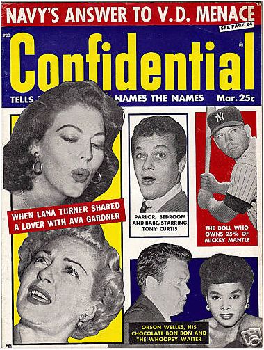CONFIDENTIAL magazine side cover March/April 1957