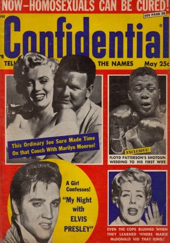 CONFIDENTIAL magazine side cover May/June 1957