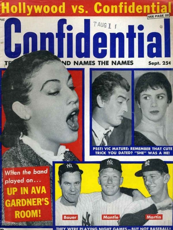 CONFIDENTIAL magazine side cover September/October 1957