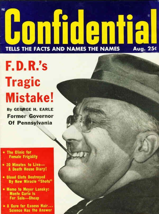CONFIDENTIAL magazine side cover August/September 1958