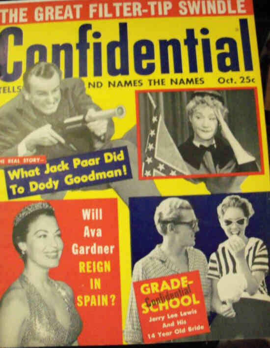 CONFIDENTIAL magazine side cover October/November 1958