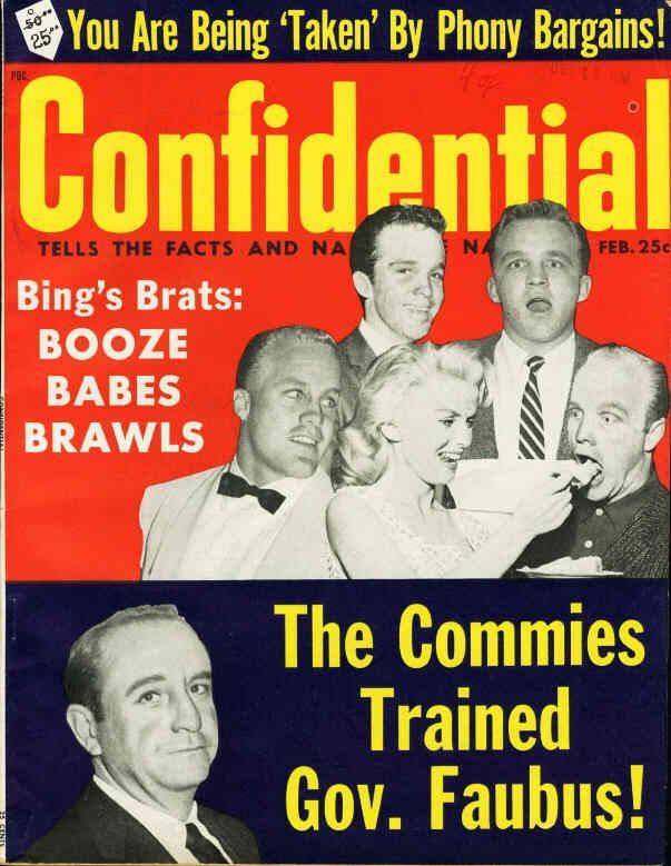 CONFIDENTIAL magazine side cover February/March 1959