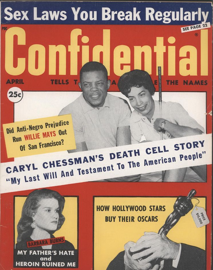 CONFIDENTIAL magazine side cover April 1960