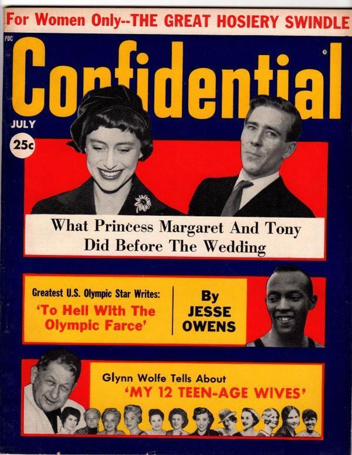 CONFIDENTIAL magazine side cover July 1960