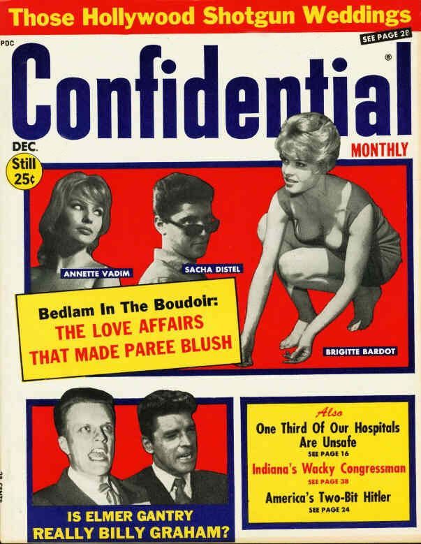 CONFIDENTIAL magazine side cover December 1960