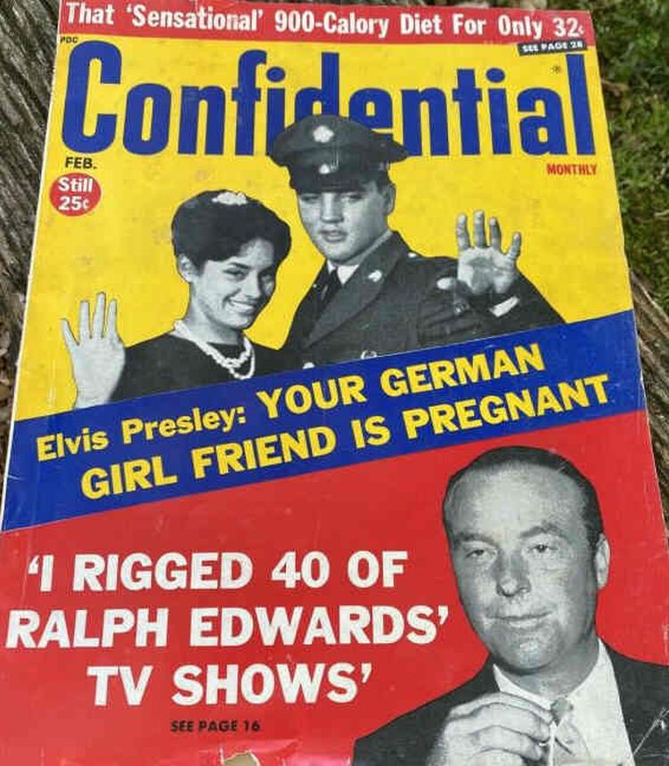 CONFIDENTIAL magazine side cover February 1961