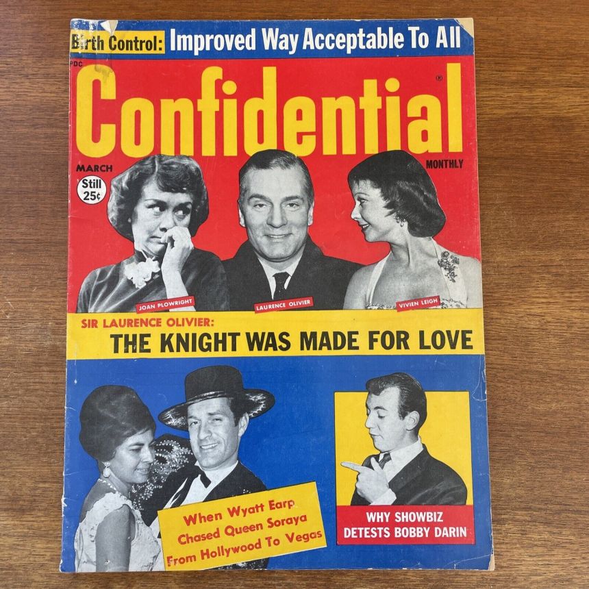 CONFIDENTIAL magazine side cover March 1961