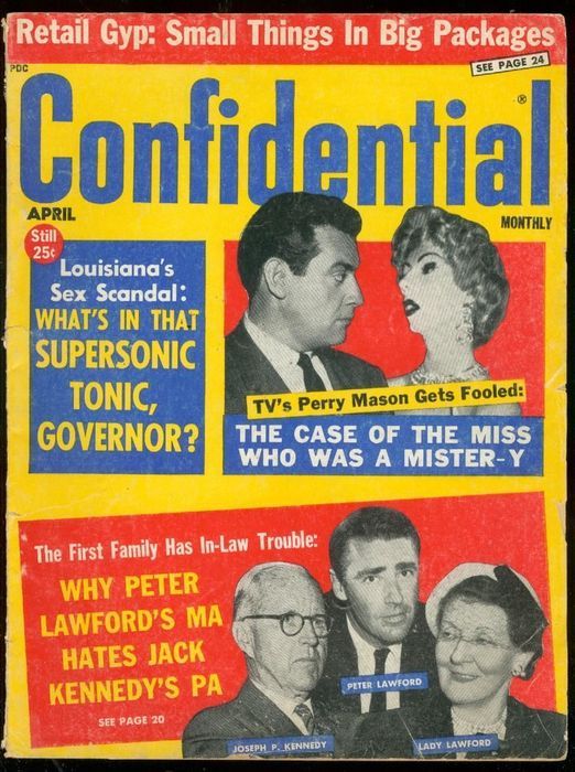 CONFIDENTIAL magazine side cover April 1961