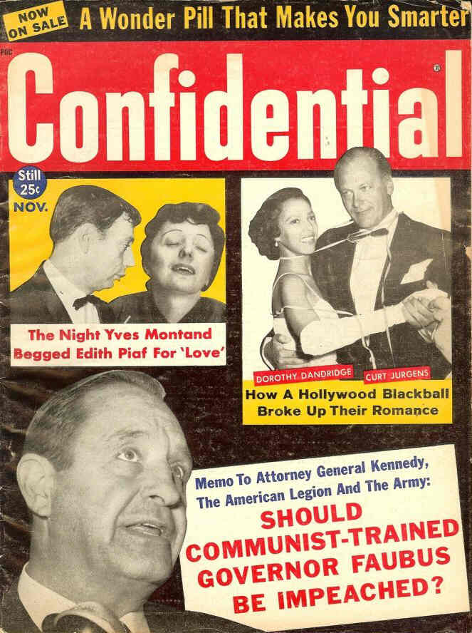 CONFIDENTIAL magazine side cover November 1961