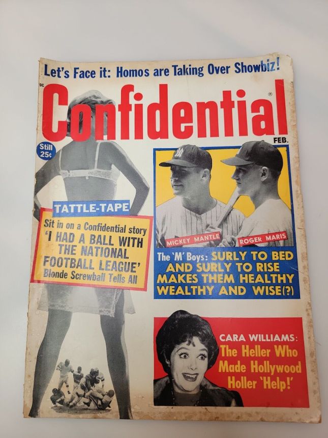 CONFIDENTIAL magazine side cover February 1962