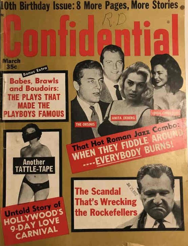 CONFIDENTIAL magazine side cover March 1962
