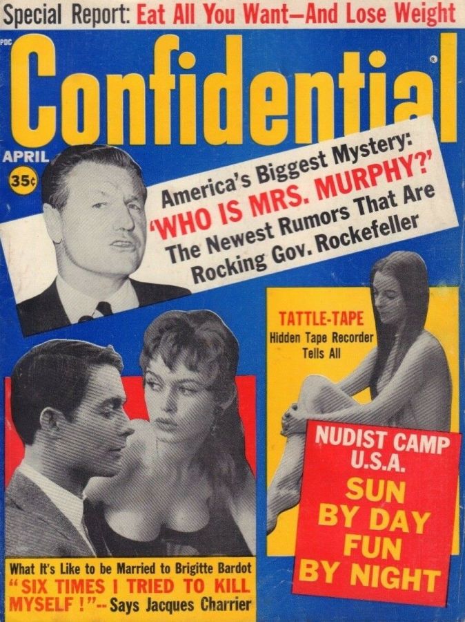 CONFIDENTIAL magazine side cover April 1962