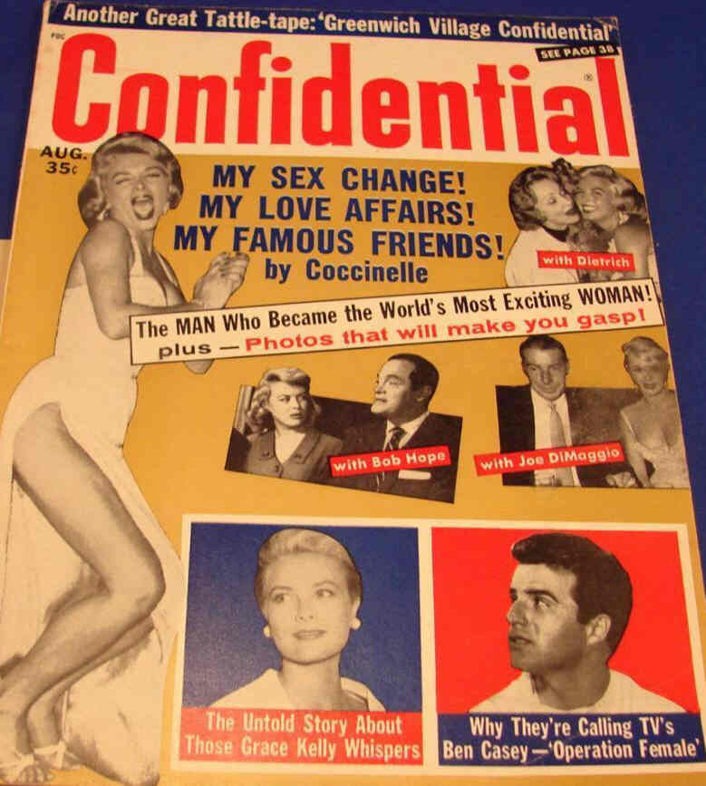 CONFIDENTIAL magazine side cover August 1962