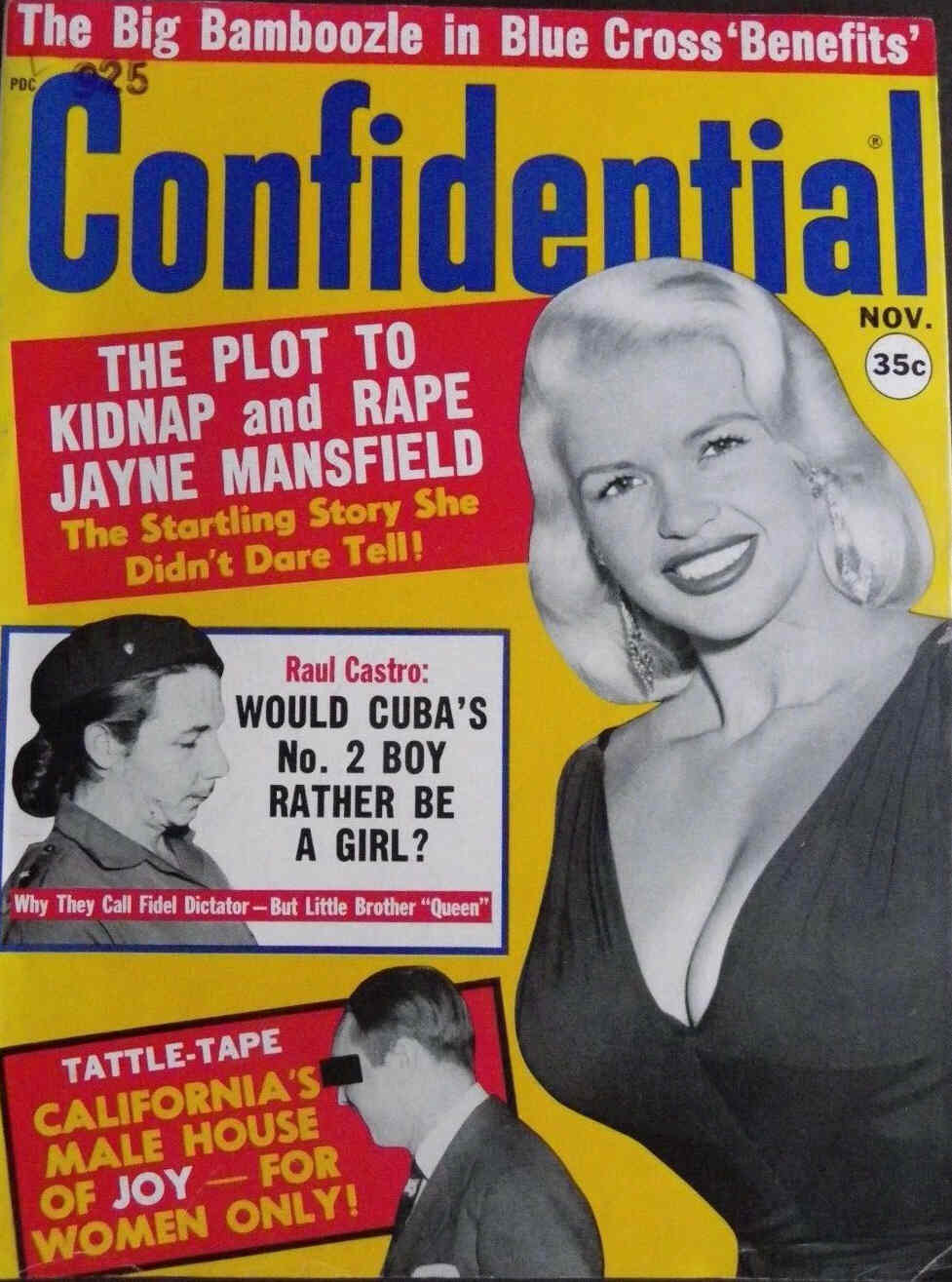 CONFIDENTIAL magazine side cover November 1962