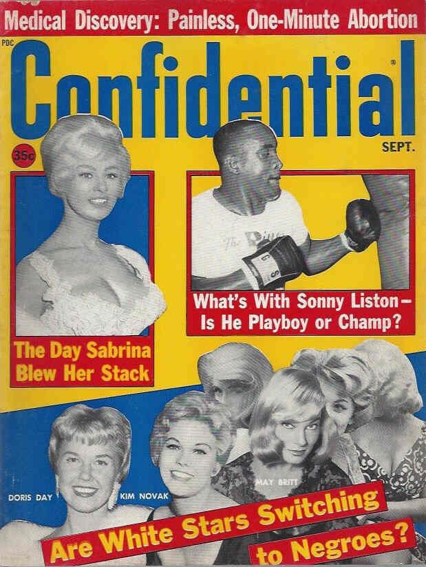 CONFIDENTIAL magazine side cover September 1963