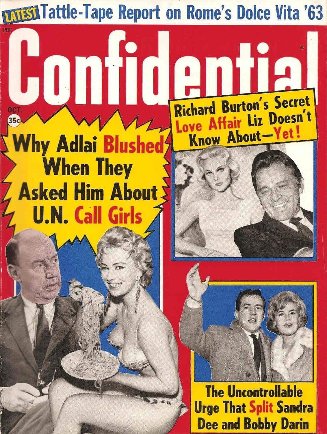 CONFIDENTIAL magazine side cover October 1963