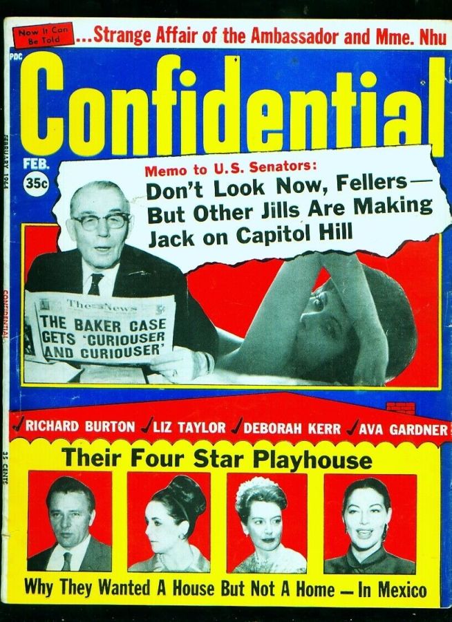 CONFIDENTIAL magazine side cover February 1964