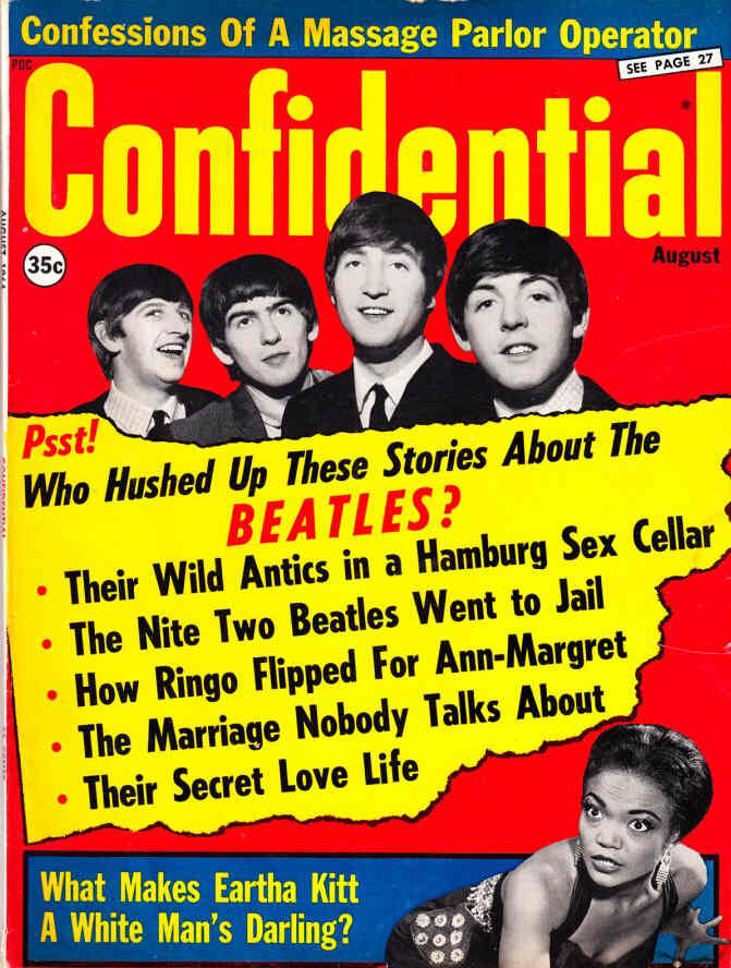 CONFIDENTIAL magazine side cover August 1964