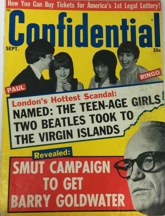 CONFIDENTIAL magazine side cover September 1964