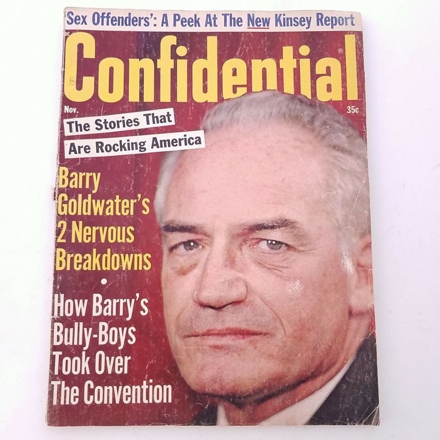 CONFIDENTIAL magazine side cover November 1964