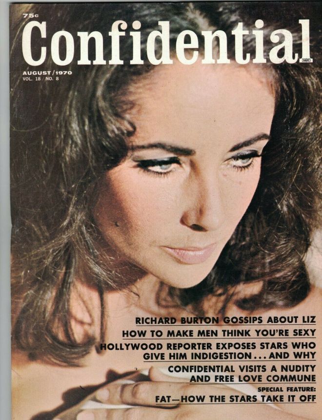 CONFIDENTIAL magazine side cover August 1970