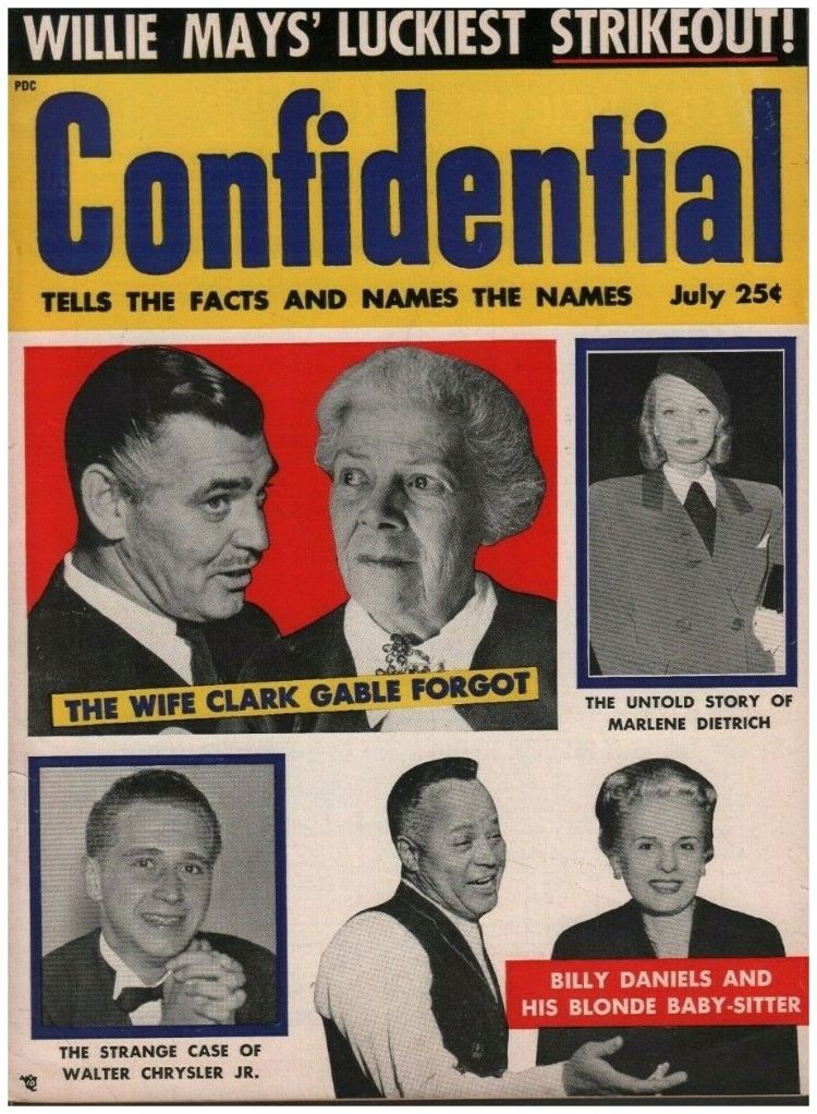 CONFIDENTIAL magazine side cover July/August 1955