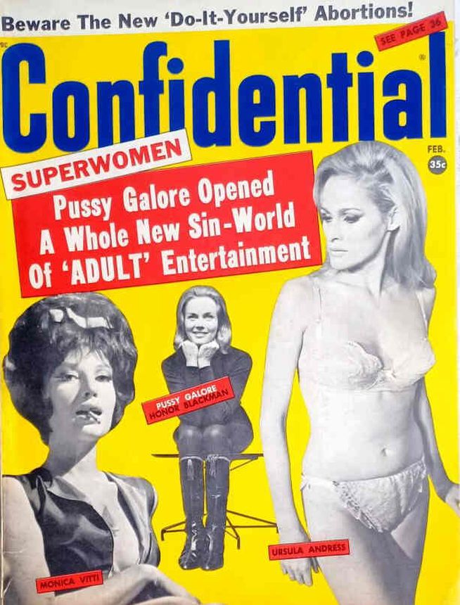 CONFIDENTIAL magazine side cover  February 1966