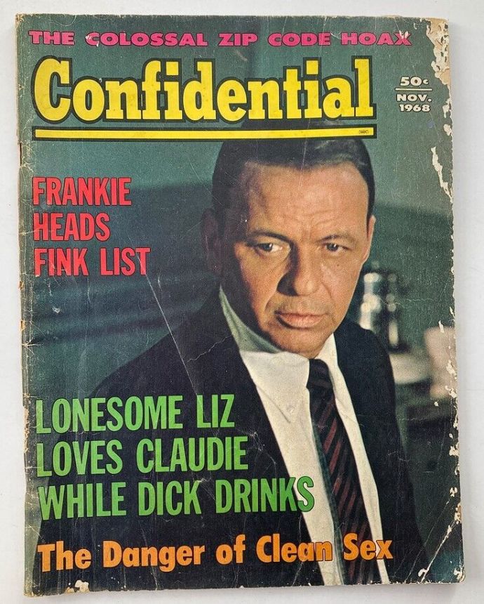 CONFIDENTIAL magazine side cover  November 1968