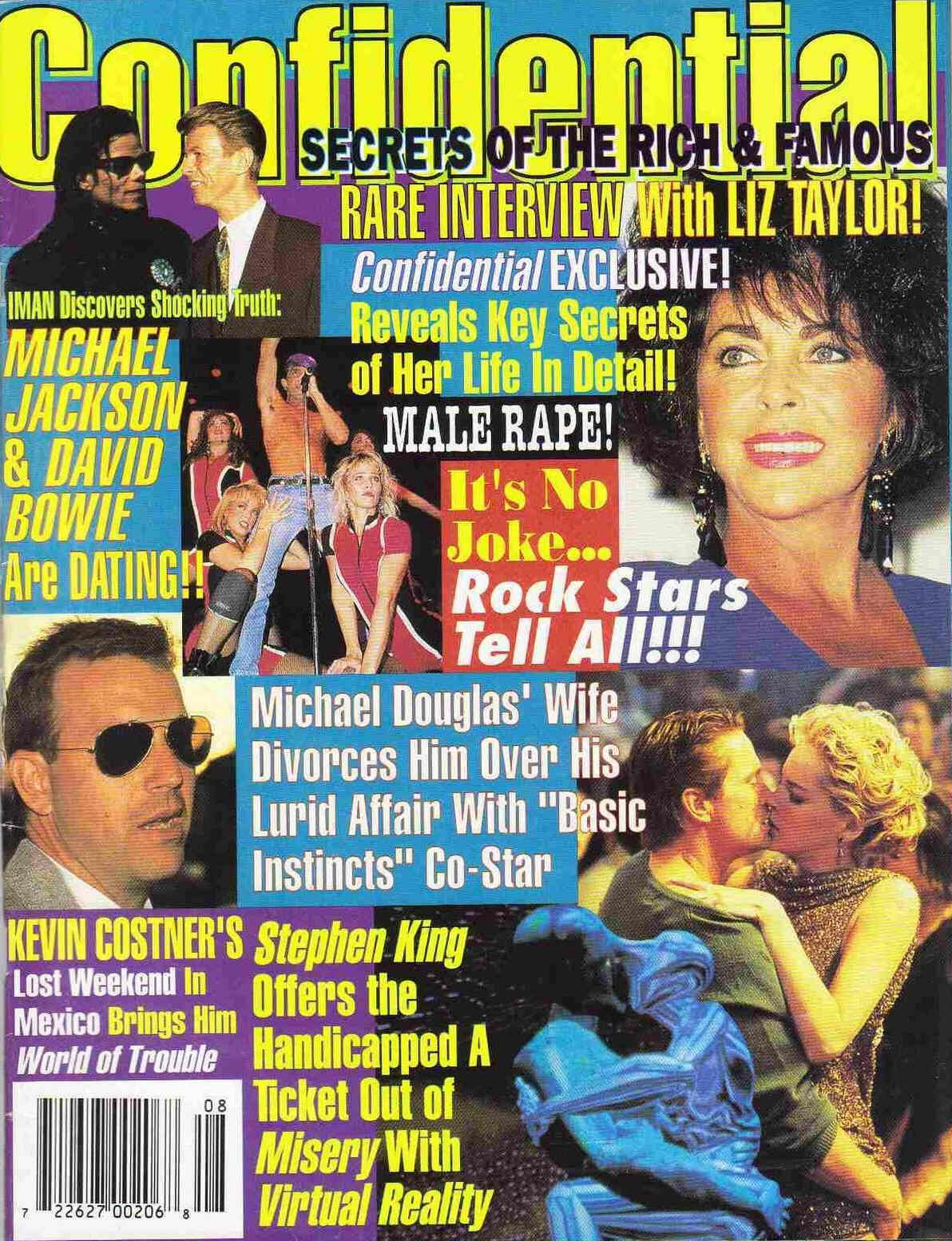 CONFIDENTIAL magazine side cover August 1992