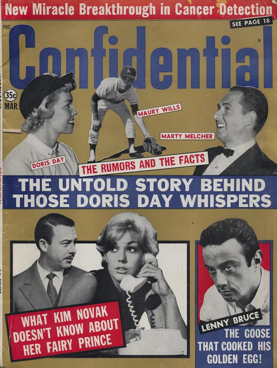 CONFIDENTIAL magazine side cover  March 1963