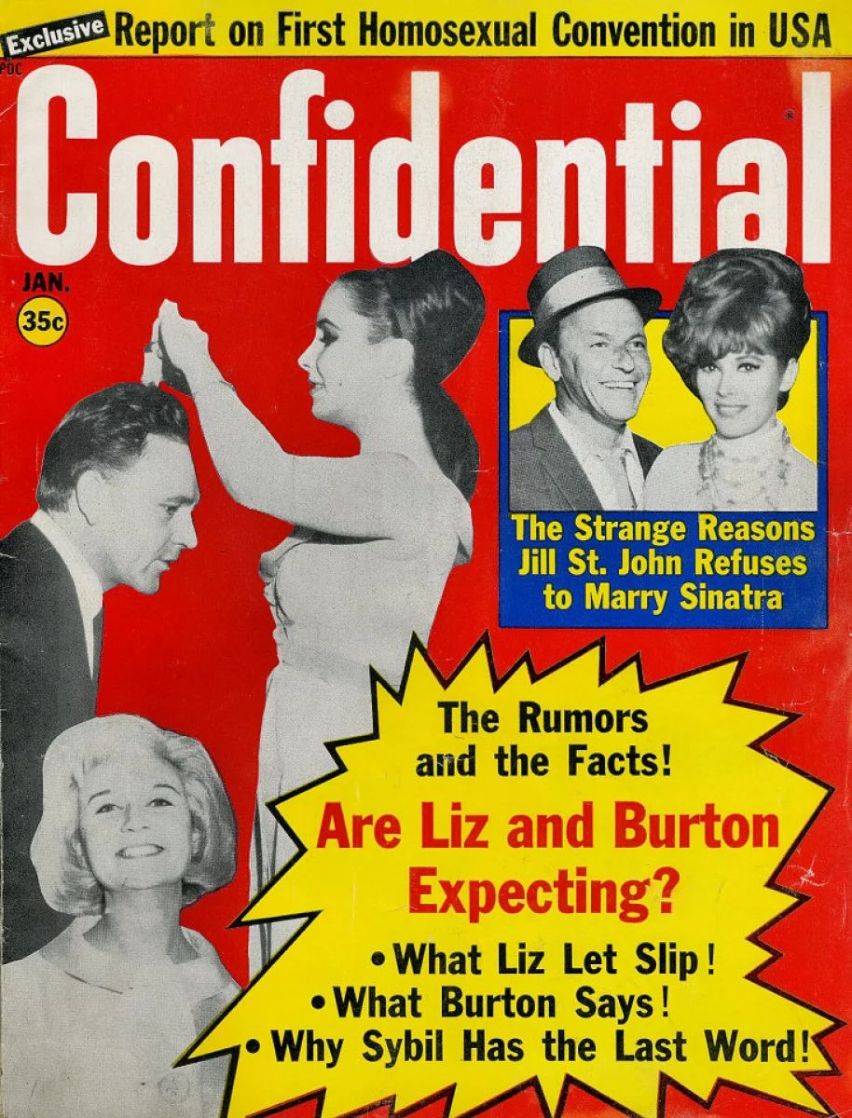 CONFIDENTIAL magazine side cover  January 1964