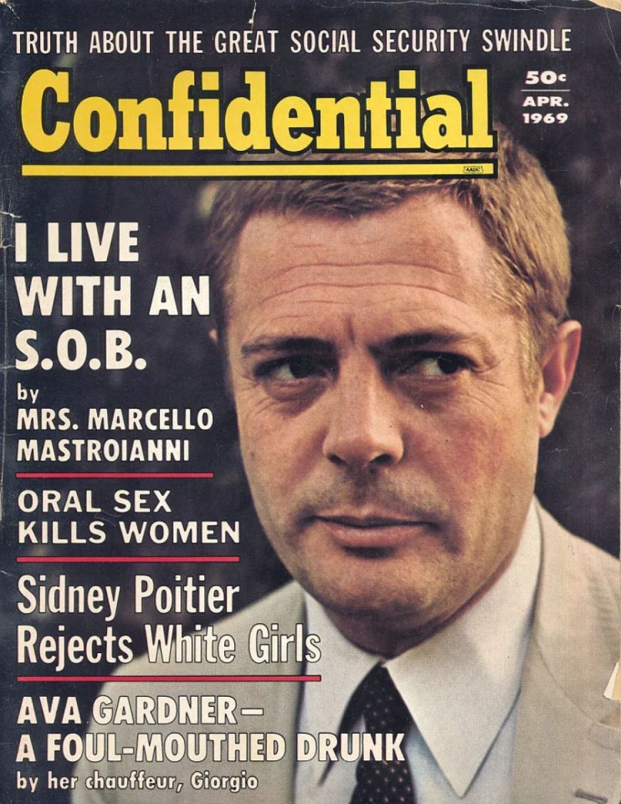 CONFIDENTIAL magazine side cover  April 1969