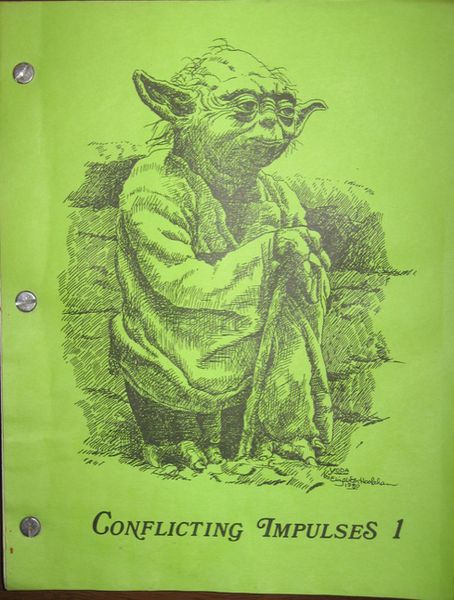 CONFLICTING IMPULSES magazine side cover Issue 1  1983