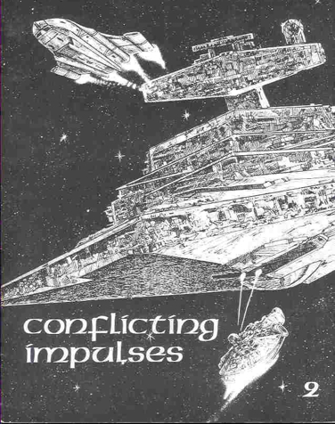 CONFLICTING IMPULSES magazine side cover Issue 2 May 1985