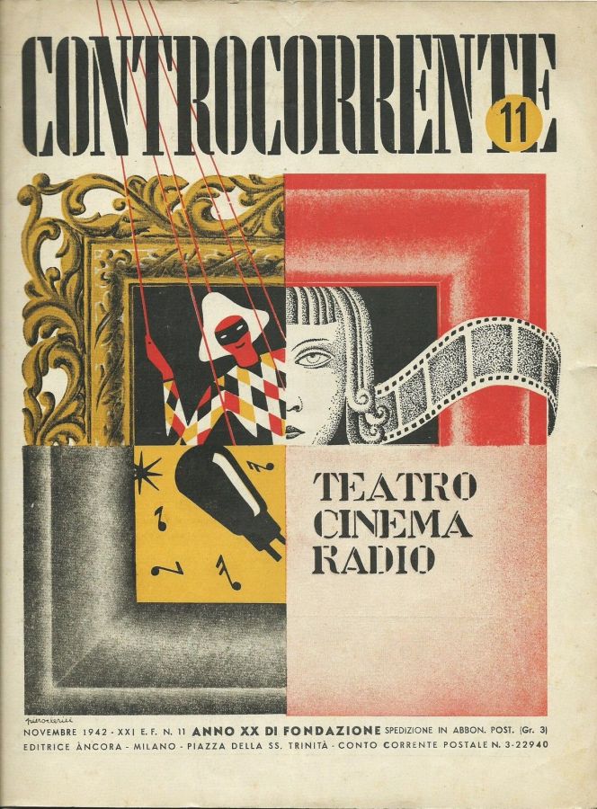 CONTROCORRENTE magazine side cover Issue 11  November 1942