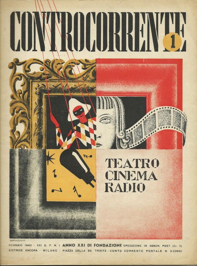 CONTROCORRENTE magazine side cover Issue 1  January 1943