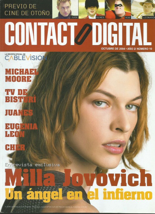 CONTACTO DIGITAL magazine side cover  October 2004