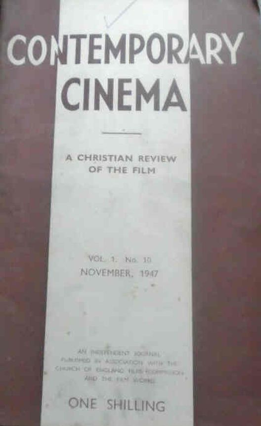 CONTEMPORARY CINEMA magazine side cover Issue 10  November 1947