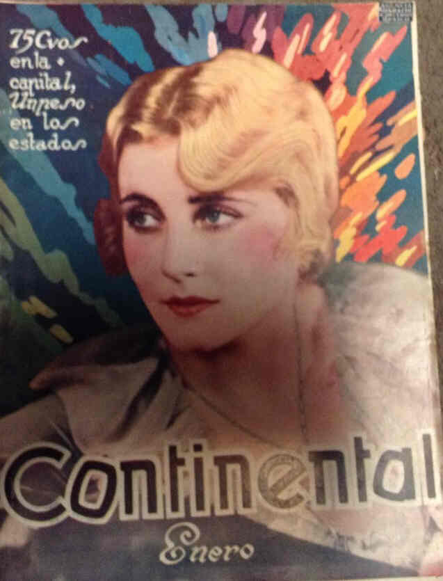 CONTINENTAL magazine side cover January 1929