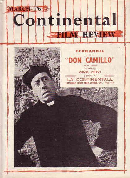 CONTINENTAL FILM REVIEW magazine side cover Issue 5 March 1953