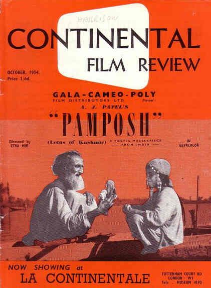 CONTINENTAL FILM REVIEW magazine side cover Issue 24 October 1954