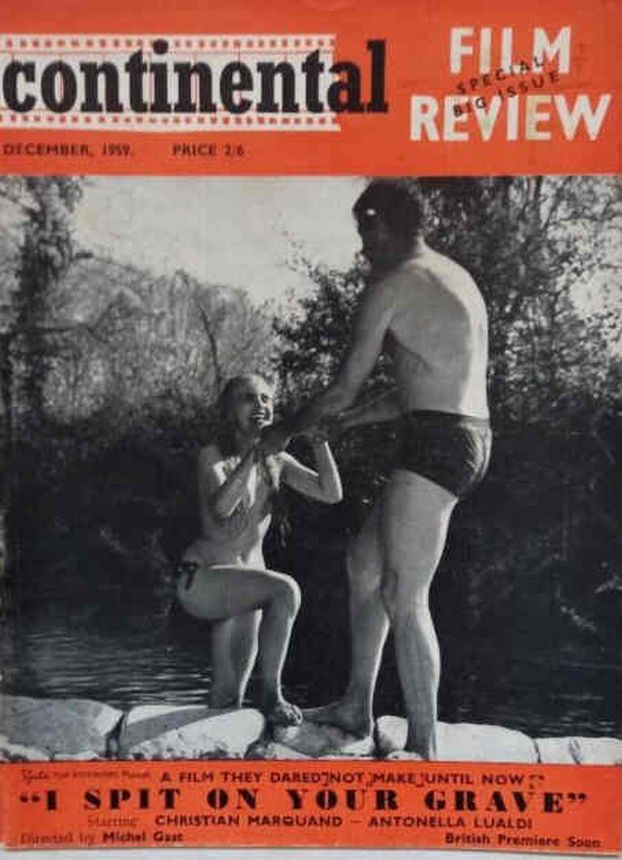 CONTINENTAL FILM REVIEW magazine side cover Issue 86 December 1959