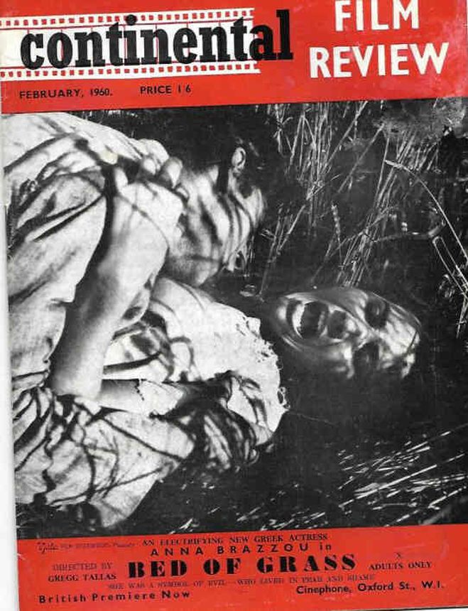 CONTINENTAL FILM REVIEW magazine side cover Issue 88 February 1960