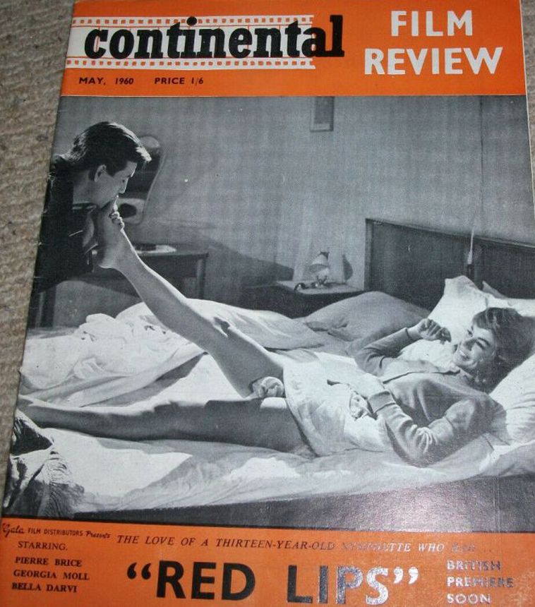 CONTINENTAL FILM REVIEW magazine side cover Issue 91 May 1960