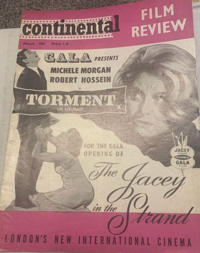 CONTINENTAL FILM REVIEW magazine side cover Issue 101 March 1961