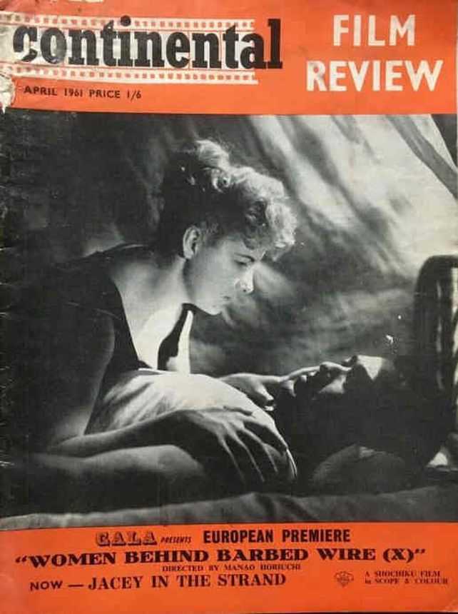 CONTINENTAL FILM REVIEW magazine side cover Issue 102 April 1961