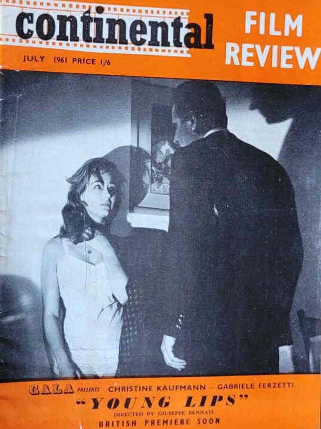 CONTINENTAL FILM REVIEW magazine side cover Issue 105 July 1961