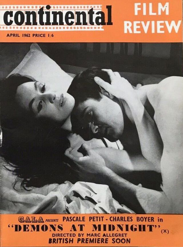 CONTINENTAL FILM REVIEW magazine side cover Issue 114 April 1962