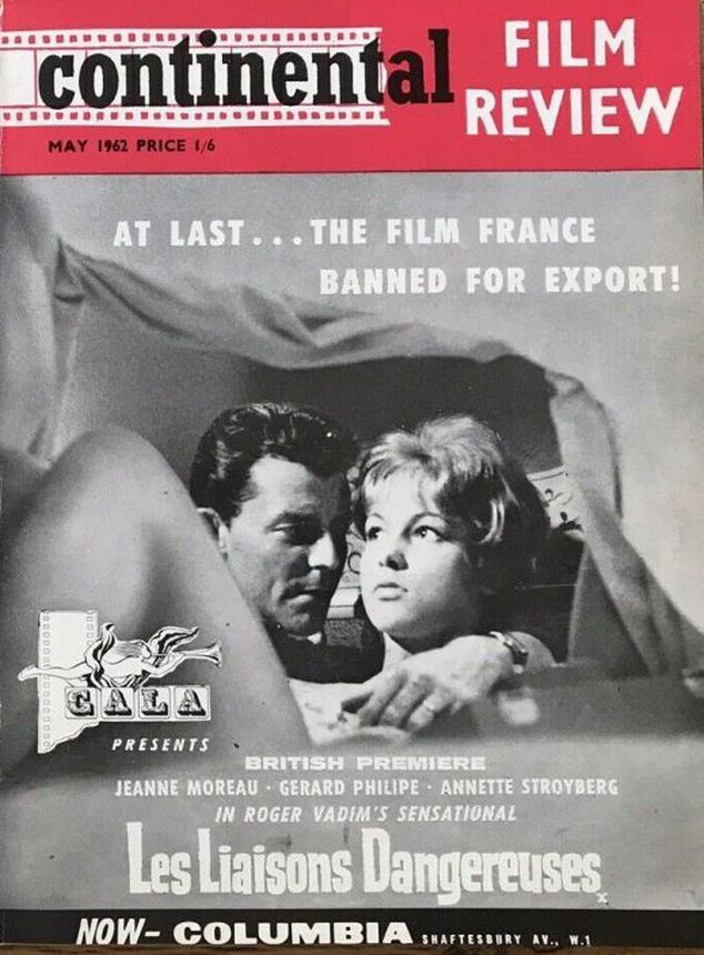 CONTINENTAL FILM REVIEW magazine side cover Issue 115 May 1962