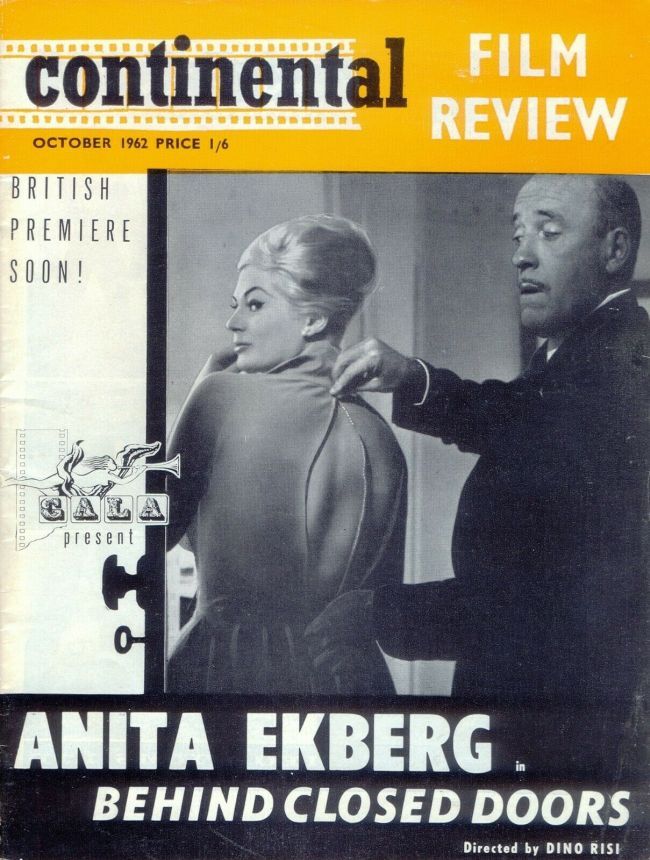 CONTINENTAL FILM REVIEW magazine side cover Issue 120 October 1962